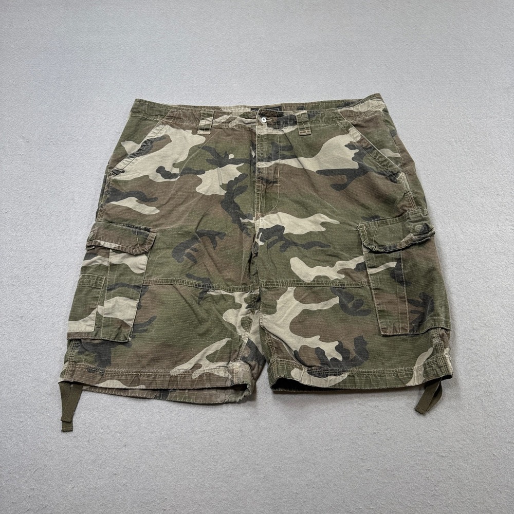 CSG‎ Cargo Shorts Men's 42 Green Camo Ripstop Relaxed Military Hunting Outdoor